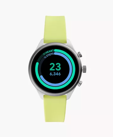 Watch band Fossil FTW6028 Silicone 18mm